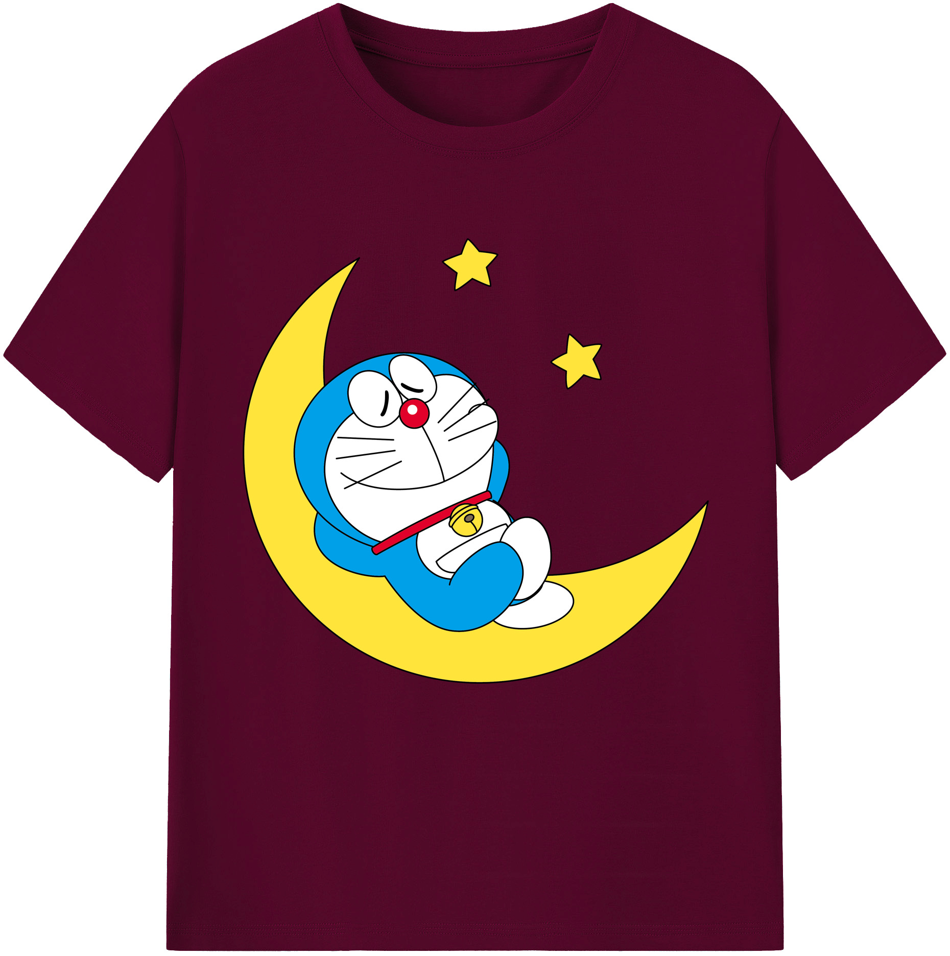 （画像用） ドラえもん Doraemon レディースカジュアルプリントTシャツ（綿100％）